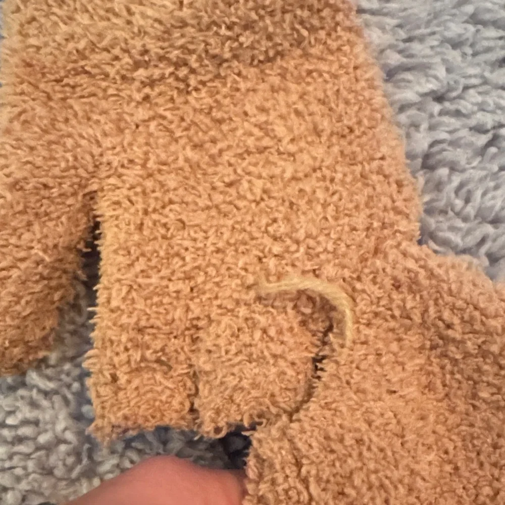 Kids Cozy Brown Reindeer Mittens - Brown